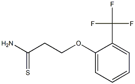 3-[2-(trifluoromethyl)phenoxy]propanethioamide Structure