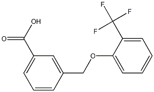 3-[2-(trifluoromethyl)phenoxymethyl]benzoic acid Structure