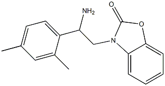 3-[2-amino-2-(2,4-dimethylphenyl)ethyl]-2,3-dihydro-1,3-benzoxazol-2-one Structure