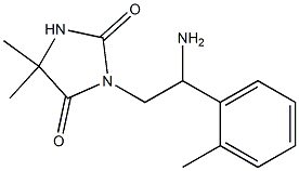 3-[2-amino-2-(2-methylphenyl)ethyl]-5,5-dimethylimidazolidine-2,4-dione Structure