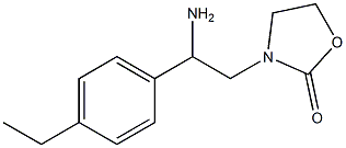 3-[2-amino-2-(4-ethylphenyl)ethyl]-1,3-oxazolidin-2-one Structure