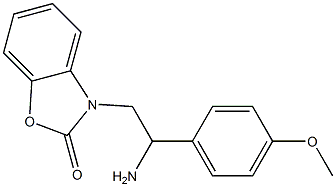 3-[2-amino-2-(4-methoxyphenyl)ethyl]-2,3-dihydro-1,3-benzoxazol-2-one 구조식 이미지