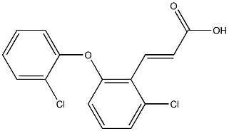 3-[2-chloro-6-(2-chlorophenoxy)phenyl]prop-2-enoic acid Structure