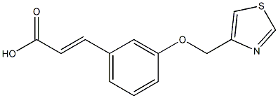 3-[3-(1,3-thiazol-4-ylmethoxy)phenyl]prop-2-enoic acid Structure