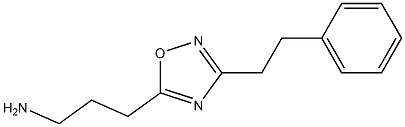 3-[3-(2-phenylethyl)-1,2,4-oxadiazol-5-yl]propan-1-amine 구조식 이미지