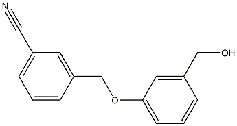3-[3-(hydroxymethyl)phenoxymethyl]benzonitrile 구조식 이미지