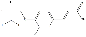 3-[3-fluoro-4-(2,2,3,3-tetrafluoropropoxy)phenyl]prop-2-enoic acid 구조식 이미지