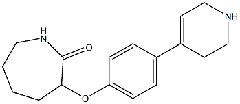 3-[4-(1,2,3,6-tetrahydropyridin-4-yl)phenoxy]azepan-2-one 구조식 이미지