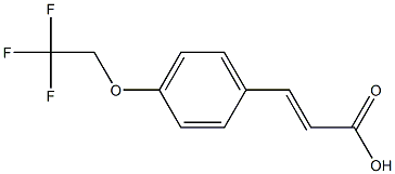 3-[4-(2,2,2-trifluoroethoxy)phenyl]prop-2-enoic acid Structure