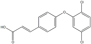 3-[4-(2,5-dichlorophenoxy)phenyl]prop-2-enoic acid Structure