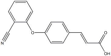 3-[4-(2-cyanophenoxy)phenyl]prop-2-enoic acid Structure