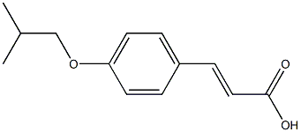 3-[4-(2-methylpropoxy)phenyl]prop-2-enoic acid 구조식 이미지