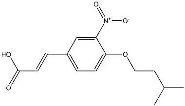 3-[4-(3-methylbutoxy)-3-nitrophenyl]prop-2-enoic acid Structure