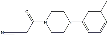 3-[4-(3-methylphenyl)piperazin-1-yl]-3-oxopropanenitrile Structure