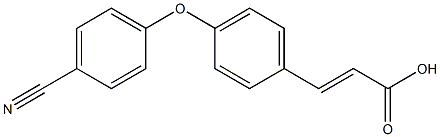 3-[4-(4-cyanophenoxy)phenyl]prop-2-enoic acid Structure