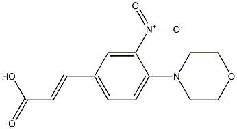 3-[4-(morpholin-4-yl)-3-nitrophenyl]prop-2-enoic acid Structure