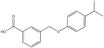 3-[4-(propan-2-yl)phenoxymethyl]benzoic acid 구조식 이미지