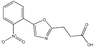 3-[5-(2-nitrophenyl)-1,3-oxazol-2-yl]propanoic acid 구조식 이미지