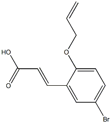 3-[5-bromo-2-(prop-2-en-1-yloxy)phenyl]prop-2-enoic acid 구조식 이미지