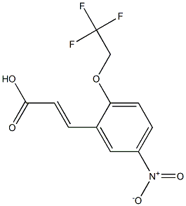 3-[5-nitro-2-(2,2,2-trifluoroethoxy)phenyl]prop-2-enoic acid 구조식 이미지