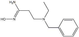 3-[benzyl(ethyl)amino]-N'-hydroxypropanimidamide 구조식 이미지