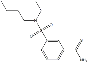 3-[butyl(ethyl)sulfamoyl]benzene-1-carbothioamide 구조식 이미지