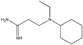 3-[cyclohexyl(ethyl)amino]propanimidamide Structure