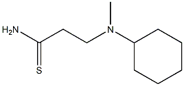 3-[cyclohexyl(methyl)amino]propanethioamide Structure