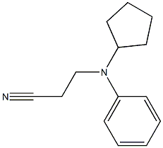 3-[cyclopentyl(phenyl)amino]propanenitrile 구조식 이미지