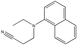 3-[ethyl(naphthalen-1-yl)amino]propanenitrile Structure