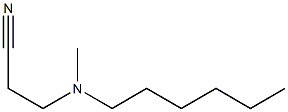 3-[hexyl(methyl)amino]propanenitrile 구조식 이미지