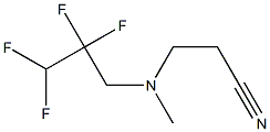 3-[methyl(2,2,3,3-tetrafluoropropyl)amino]propanenitrile Structure