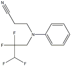3-[phenyl(2,2,3,3-tetrafluoropropyl)amino]propanenitrile 구조식 이미지
