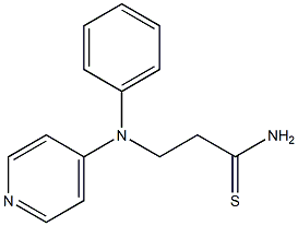 3-[phenyl(pyridin-4-yl)amino]propanethioamide 구조식 이미지
