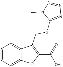 3-{[(1-methyl-1H-1,2,3,4-tetrazol-5-yl)sulfanyl]methyl}-1-benzofuran-2-carboxylic acid Structure