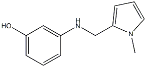 3-{[(1-methyl-1H-pyrrol-2-yl)methyl]amino}phenol Structure