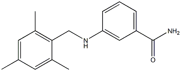 3-{[(2,4,6-trimethylphenyl)methyl]amino}benzamide Structure