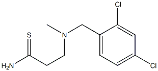 3-{[(2,4-dichlorophenyl)methyl](methyl)amino}propanethioamide Structure