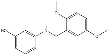 3-{[(2,5-dimethoxyphenyl)methyl]amino}phenol Structure