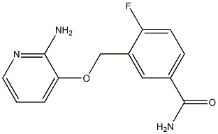 3-{[(2-aminopyridin-3-yl)oxy]methyl}-4-fluorobenzamide Structure