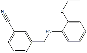 3-{[(2-ethoxyphenyl)amino]methyl}benzonitrile Structure