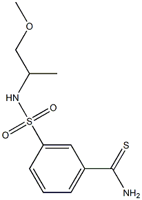 3-{[(2-methoxy-1-methylethyl)amino]sulfonyl}benzenecarbothioamide Structure