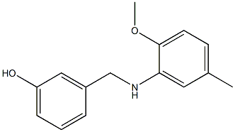 3-{[(2-methoxy-5-methylphenyl)amino]methyl}phenol 구조식 이미지