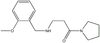 3-{[(2-methoxyphenyl)methyl]amino}-1-(pyrrolidin-1-yl)propan-1-one 구조식 이미지