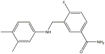 3-{[(3,4-dimethylphenyl)amino]methyl}-4-fluorobenzamide Structure