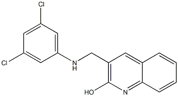 3-{[(3,5-dichlorophenyl)amino]methyl}quinolin-2-ol Structure