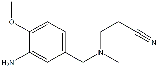3-{[(3-amino-4-methoxyphenyl)methyl](methyl)amino}propanenitrile Structure