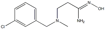 3-{[(3-chlorophenyl)methyl](methyl)amino}-N'-hydroxypropanimidamide Structure