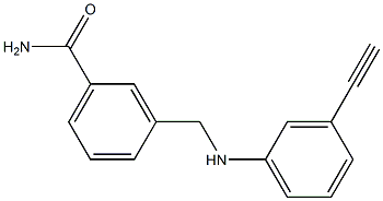 3-{[(3-ethynylphenyl)amino]methyl}benzamide Structure