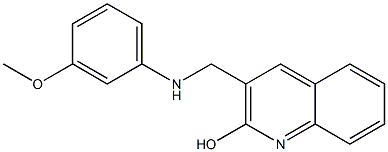 3-{[(3-methoxyphenyl)amino]methyl}quinolin-2-ol Structure